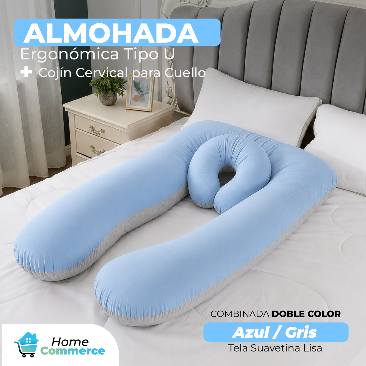 🔥 Almohada Ergonómica + Cojin Obsequio Gratis