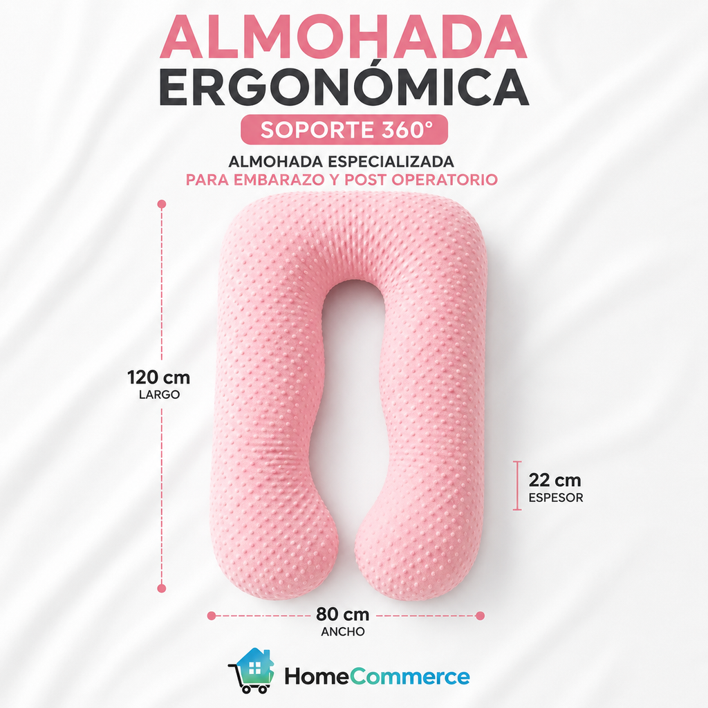 🔥 Almohada Ergonómica + Cojin Obsequio Gratis