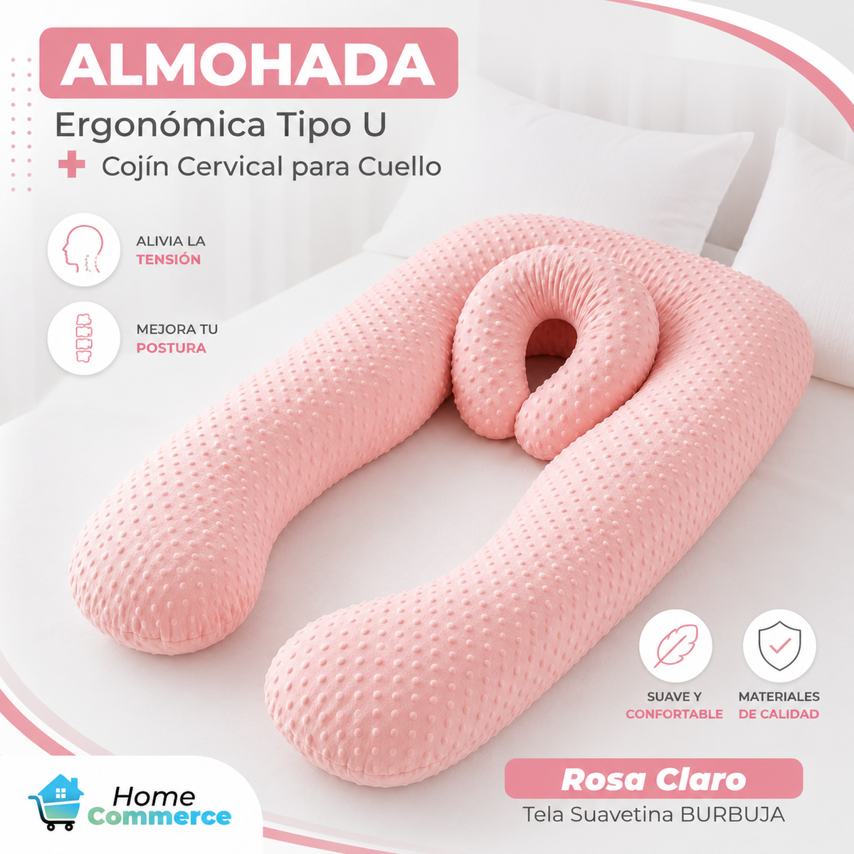 🔥 Almohada Ergonómica + Cojin Obsequio Gratis