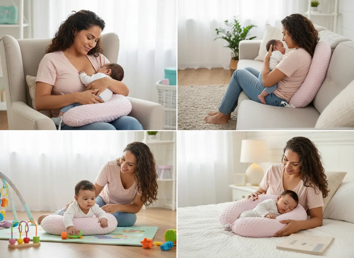 Cojín de Lactancia Multiuso – Soporte Perfecto para Mamá y Bebé