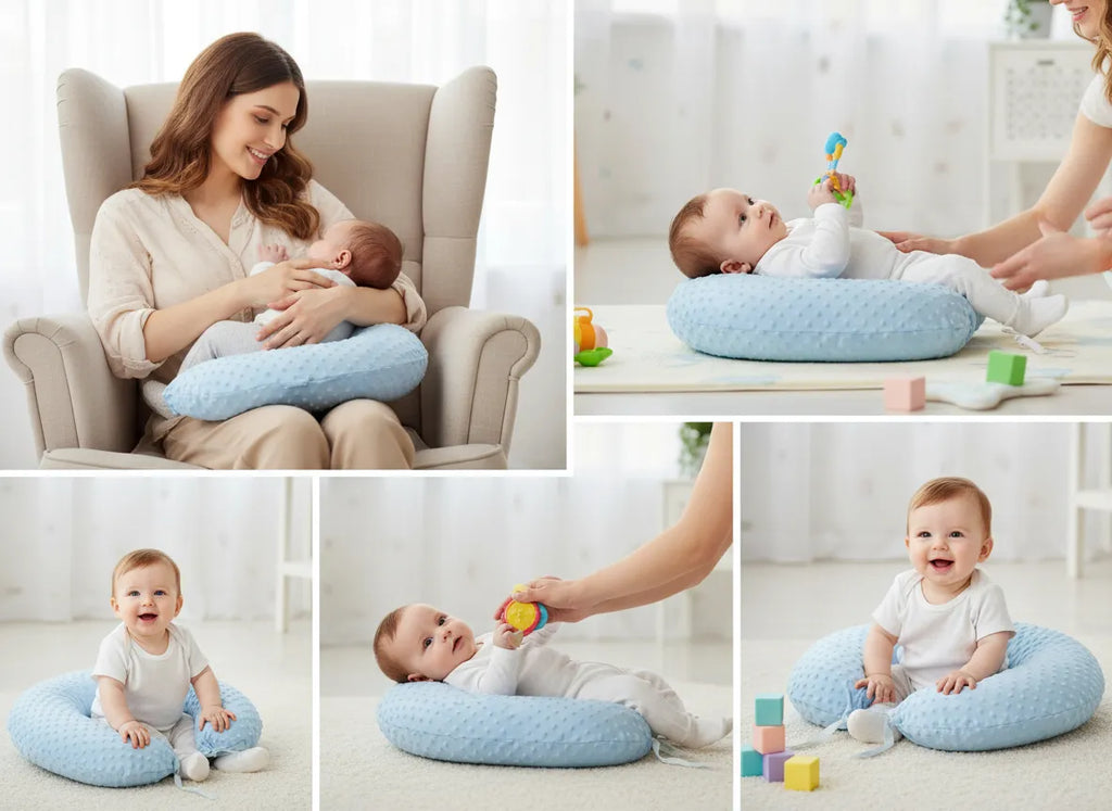 Cojín de Lactancia Multiuso – Soporte Perfecto para Mamá y Bebé